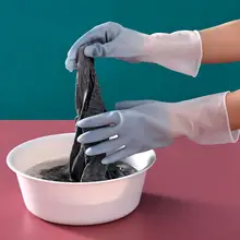 手袋 家事/洗濯/食器洗い/キッチン清掃 厚手 耐久性 耐摩耗 カラーブロック
