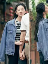 春秋用デニムジャケット【短め・女性用・小柄対応】