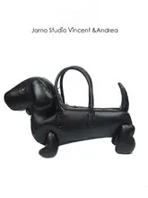 犬型バッグ ショルダーバッグ ハンドバッグ ダックスフントモチーフ クリエイティブ 手提げ 斜め掛け デザイン性 個性的