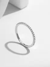 MODIAN モダン モース宝石 S925 シルバー クラシック ダイヤモンド ショートリング【女性用・インスタトレンド】