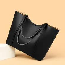 本革製の大容量通勤トートバッグ【女性用・ショルダーバッグ】
