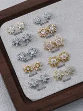 クリスマス雪の結晶デザインのネイルアート用ビジュー【合金製】