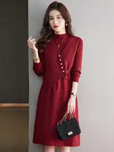 高級短丈ニットベスト【フィット感のあるマキシスカート・ワンピース】（セットアップ対応）