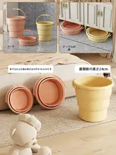 折りたたみ式プラスチックバケツ【持ち手付き・厚手・耐衝撃・蓋付き】