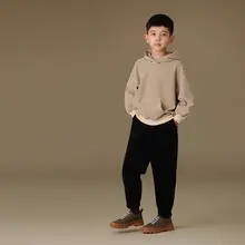 子供用 柔らかいフード付きストライプパーカー【カンガルーポケット・親子ペアルック・カジュアル】