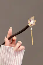 黒檀のヘアピン【古風・日常使い・シンプルモダン・中国風】