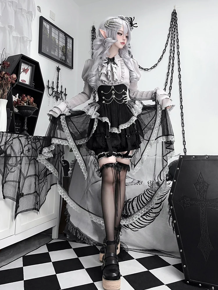 オリジナルロリータハロウィンコスチューム女性：手作りとお買い求めの違いを実証