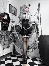 クラシカルロリータ ワンピース レディース ゴシック パンク ダーク コスプレ ハロウィン