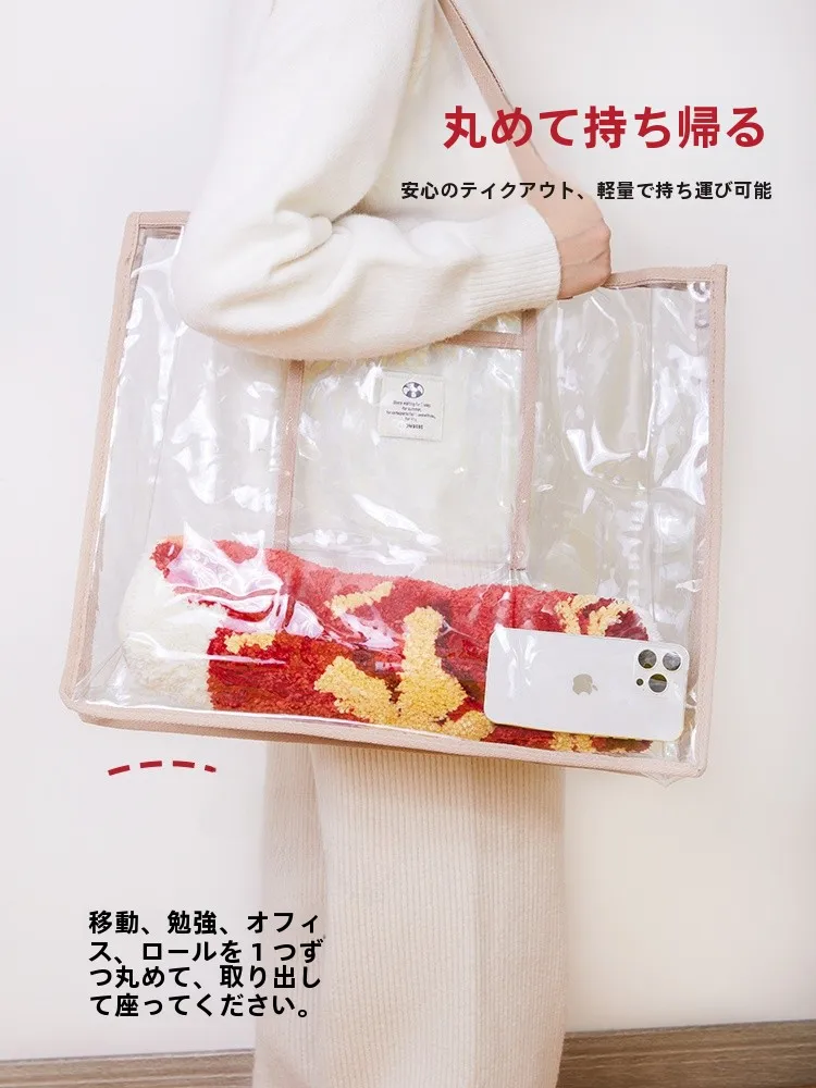 冬用の丸型フワフワ椅子クッション：赤色でオフィスや車内での快適座りを実現