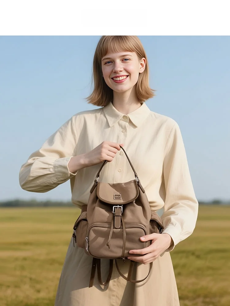 女性用キャリーオンバッグおすすめ：GOLF/高尔夫シャンパンブラウンリュックの実用性とサイズ分析
