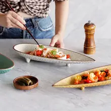 魚皿 食器 家庭用 陶器 ヴィンテージ ラグジュアリー 高美感 精巧 高級