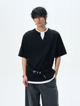 アメリカンレトロ風 半袖Tシャツ【カジュアル・クールデザイン】（セットアップ対応）