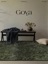 ラグ カーペット リビング 寝室 ベッドサイド フレンチ風 アメリカン風 ヴィンテージ 上品 「Goya」