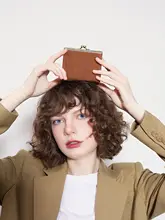 がま口 小銭入れ カードケース 本革 コンパクト 超薄型 オリジナル ヴィンテージ 「Momogigi」
