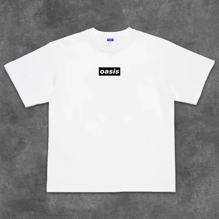 パンクロックデザインの半袖Tシャツ【コットン・ゆったりフィット】