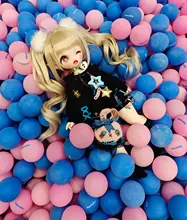 二次元カートゥーンBJDドール【小猫デザイン・髪型変更可能】