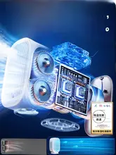 デスクトップミニファン【USB充電・静音・冷却機能付き】