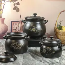 高温対応の陶器製煮込み鍋【電磁炉・ガス火使用可・スープ・お粥にも最適】