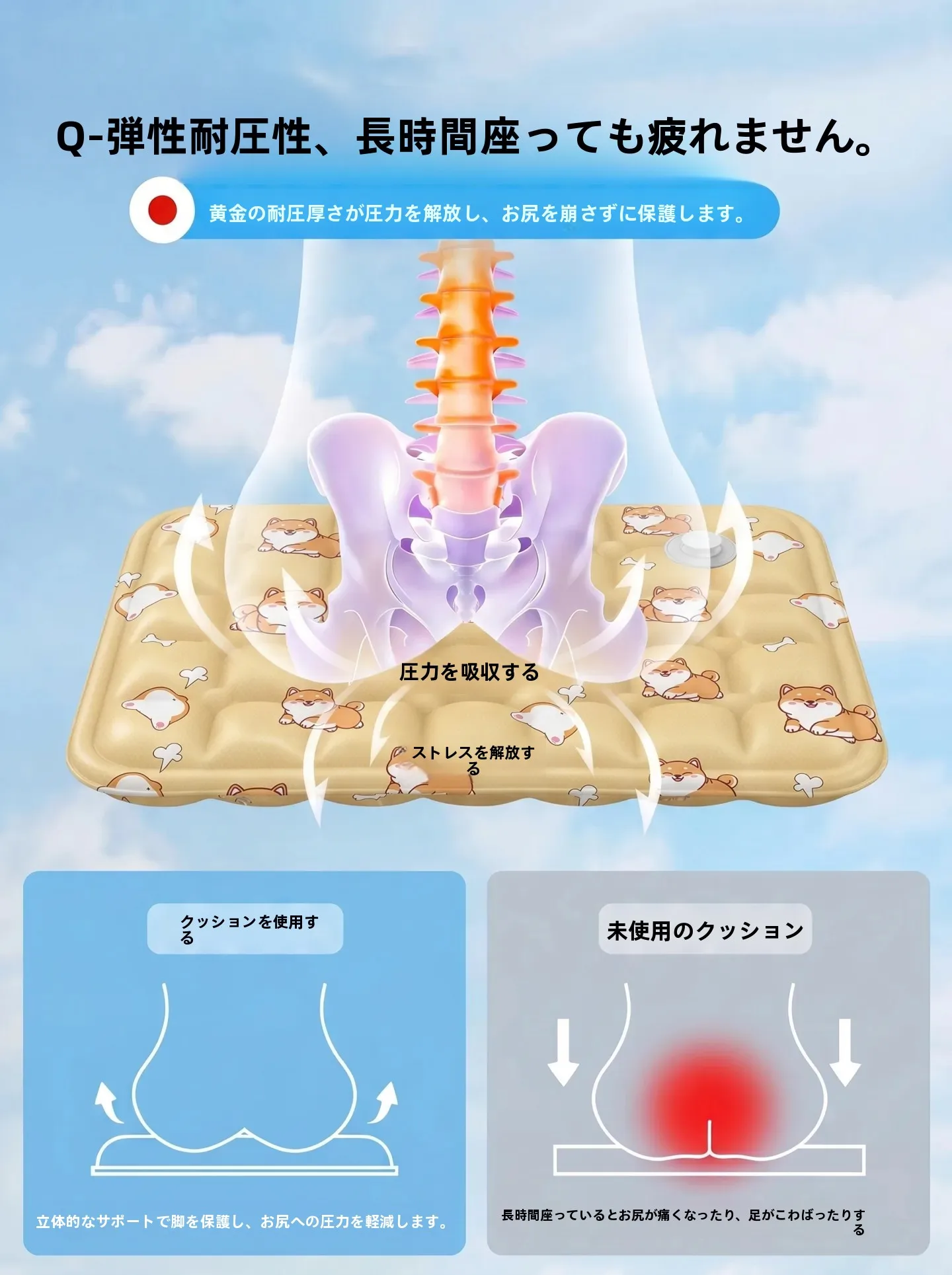 夏用冷却水袋シート：車用・学生向けの快適クッションシステムとは