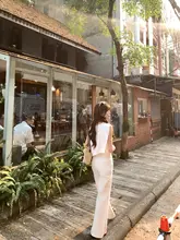 夏用 の白牛生地を使用した女性用ストレートデニムパンツ【極上の柔らかさ・ミニフレア・小柄対応】（セットアップ対応）