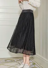 チュールスカート ハーフスカート 若い女性に適した メッシュ 切り替え サテン D字型バックル しわ加工 ファッショナブルなデザイン