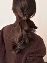 ベルベットローズヘアゴム【高弾力・ポニーテール用・女性用】