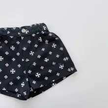 女児用夏用ショートパンツ【風通しの良い薄手・カジュアルデザイン】（セットアップ対応）