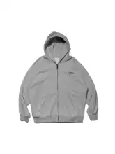 春秋用 ロゴ刺繍入り フード付きゆったりカーディガン【重厚感のあるデザイン】