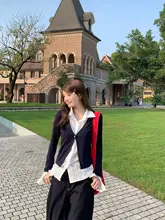 韓国風デザインのレイヤードシャツ【長袖・シルエットを美しく見せる】