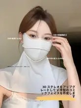 冷感全顔日焼け防止マスク【UVカット・サイクリング・ドライブ用・夏用】