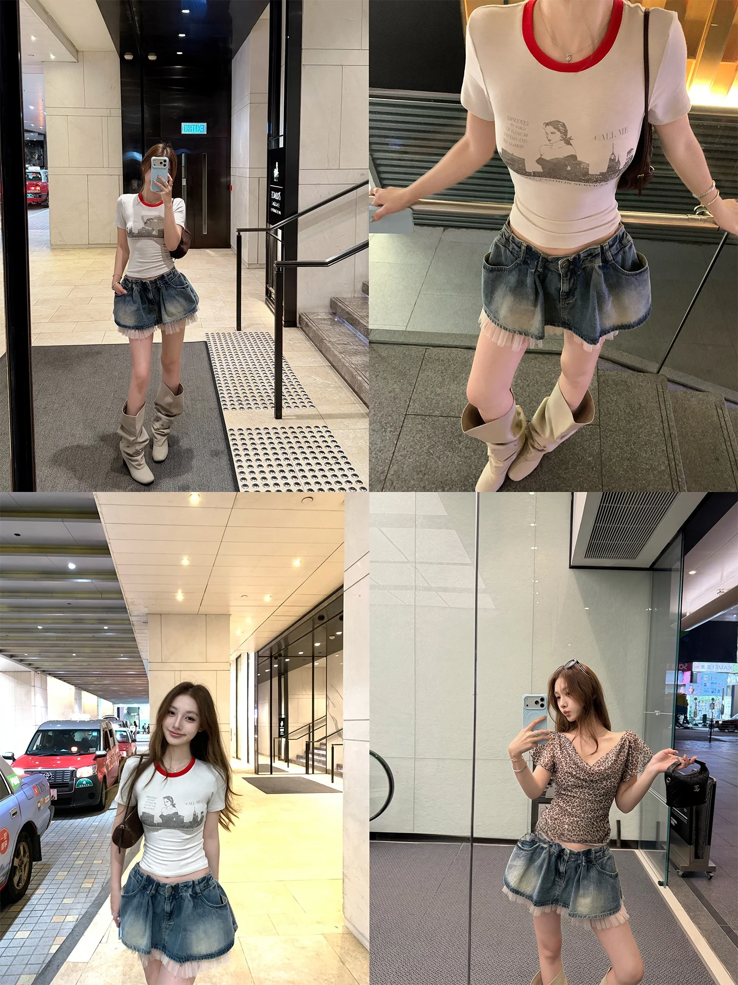夏のデニムミニスカートに悩むなら、この1つのポイントで失敗しないコーデに！