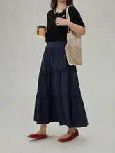 マキシスカート レディース 大きいサイズ ぽっちゃり ハイウエスト Aライン 体型カバー 着痩せ おしゃれ