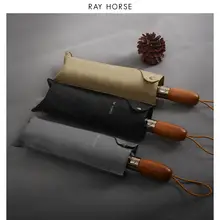 RAY HORSE 自動開閉 2層構造 メンズ ビジネス用高級大傘【晴雨兼用・実木フレーム】