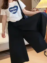 ウエストゴムデザインのハイウエストワイドレッグパンツ【ゆったりAライン・カジュアルスタイル】（セットアップ対応）