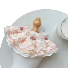 犬猫用 レース付きフリルセーブルカラー【おしゃれなアクセサリー】
