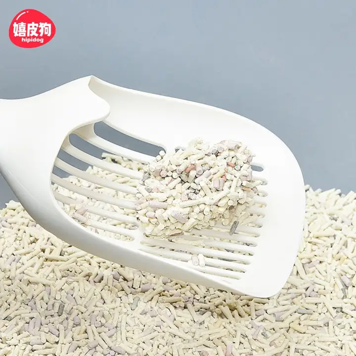 大号猫砂スコップ【豆腐砂用・細孔・ペット用清掃工具】