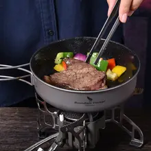 純チタン製 鍋セット【炒め鍋・スープ鍋・吊り鍋・キャンプ用・蒸し鍋・火鍋】