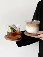 透明ガラスカップ【アイスアメリカーノ・ジュース用・家用】