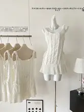 ドライミ ホワイトレース切替ミニプリーツドレス【ウエストタイト・スタイルアップ】