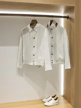 L*P リネン素材 メンズショートジャケット【快適・通気性・ルーズフィット・翻領】