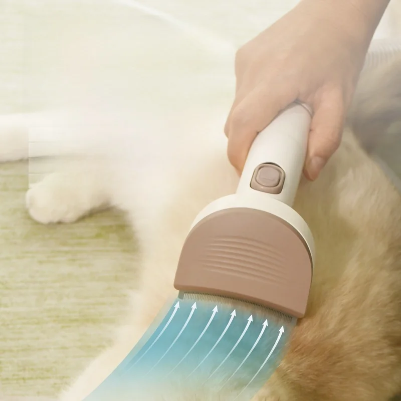 ペット用吸引型毛取り器：長毛猫向けの37000rpmハリケーン吸引機能で効率的に毛を除去