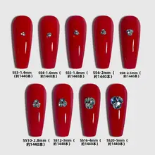 大包装 ネイルアートクリスタル先端ストーン 大小号 ネイルデコレーション用 超光沢ストーン