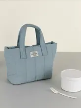 シンプルなミニトートバッグ【女性用・カジュアル通勤・厚手】（セットアップ対応）