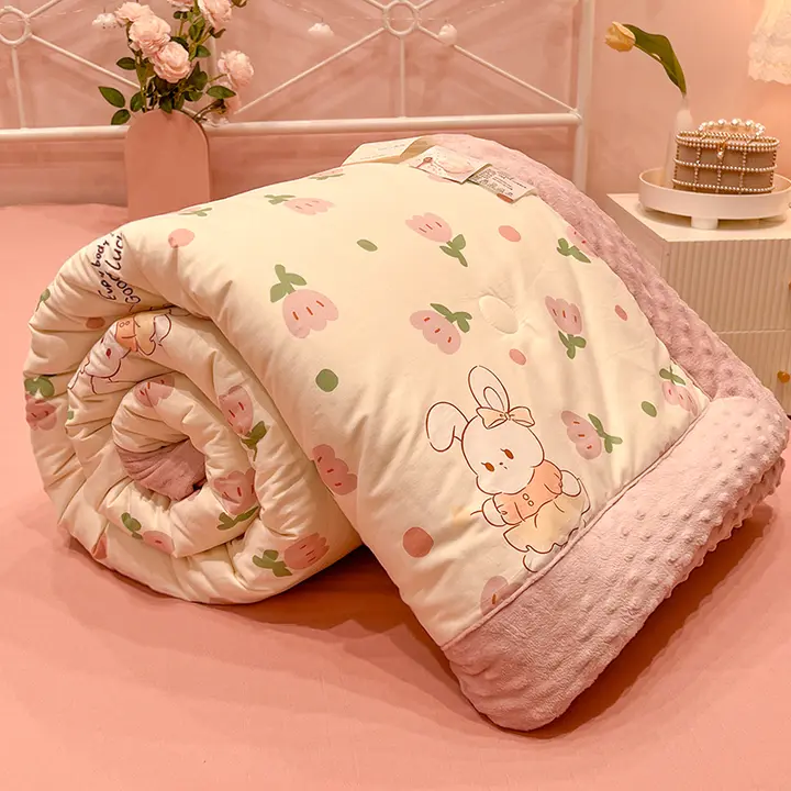 極上の柔らかさ！フランネル珊瑚フリースブランケット【厚手・子供用・リビング・ベッド用】