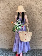 春夏にぴったり！手作り編みトートバッグ【大容量・旅行・ビーチ用】（セットアップ対応）