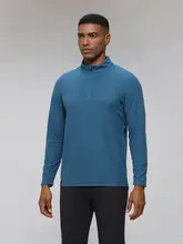 BLACK ICE 薄手フリースジャケット【メンズ・ハーフジップ・チェック柄・立 collar・中間層用】
