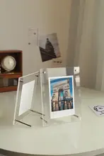 アクリル製両面透明クリスタル写真フレーム【卓上・壁掛け対応】