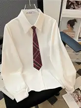 レディース 長袖白シャツ【秋冬用・カジュアル・通勤スタイル・ゆったりサイズ】