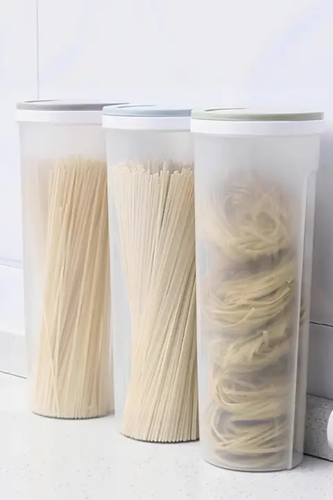 食品用透明密閉容器【大容量のパスタ収納ボックス・多用途・穀物保存】