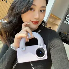 春の新作 液体シリコン製スマートフォンケース【スタンド付き・防落下・女性用・シンプルデザイン】